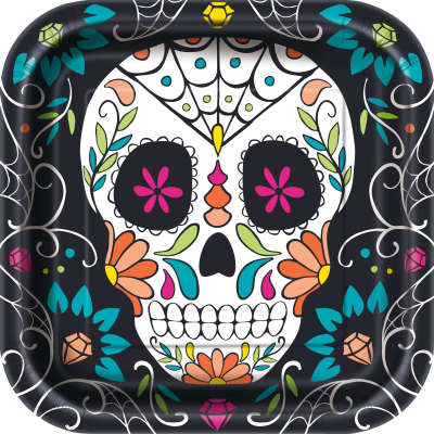 Day of the Dead Dinner Plates