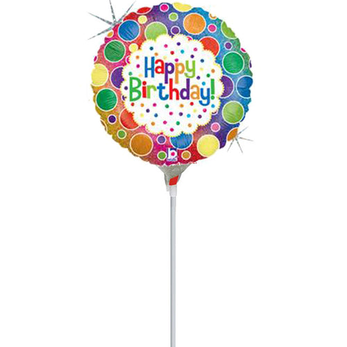 Rainbow Birthday Dots 9