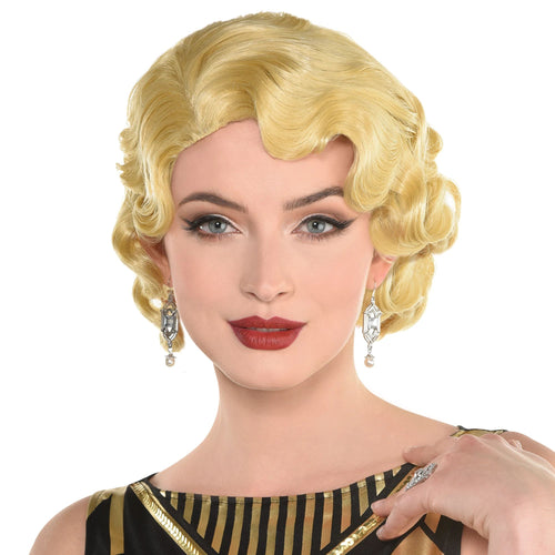 Fingerwave Blonde Wig