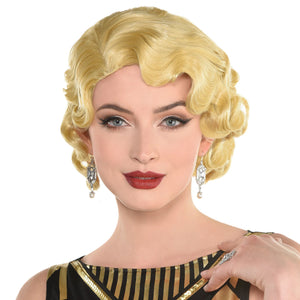 Fingerwave Blonde Wig