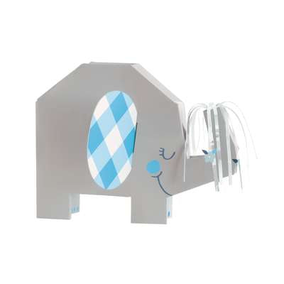 Blue Elephant Folded Centerpiece