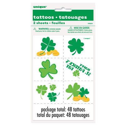 Happy St Patricks Day Tattoo Sheets