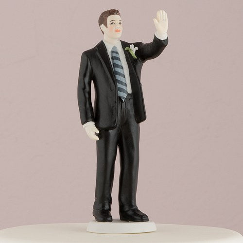 High Five Groom Cake Topper