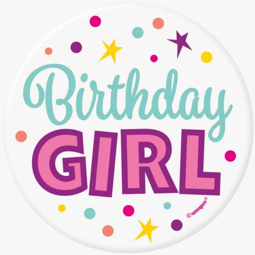 Birthday Girl Button