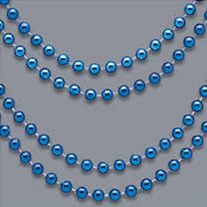 32" Blue Beaded Necklaces