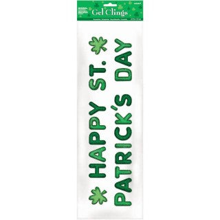 Happy St Patricks Day Gel Clings