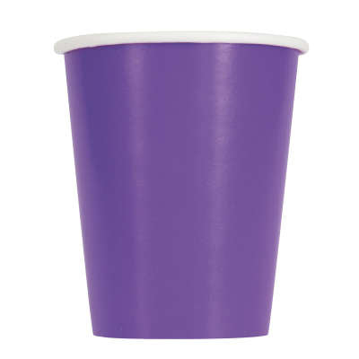 Purple 9oz Paper Cups