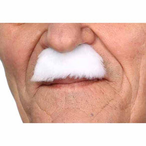 White Brush Moustache