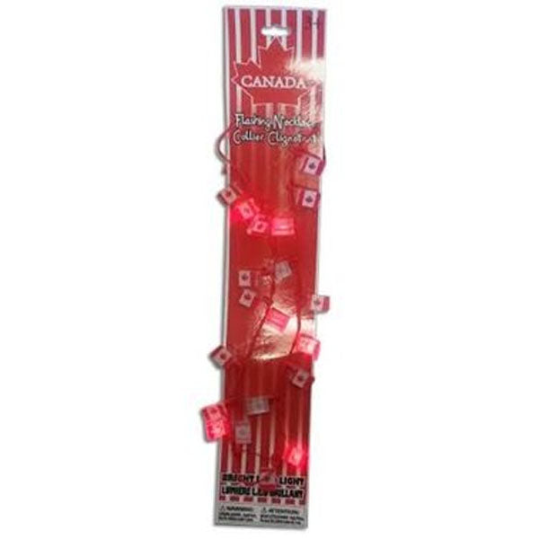Canada Flag Flashing Necklace