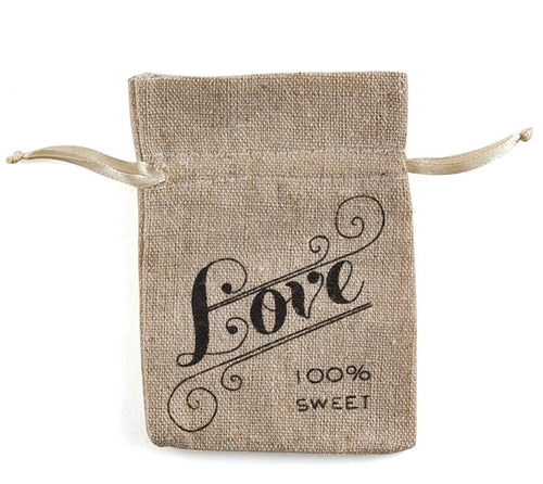 Mini Burlap Favour Pouches