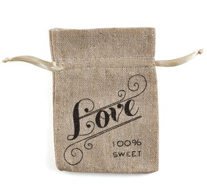 Mini Burlap Favour Pouches