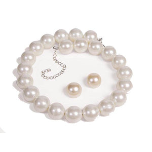 Pearl Necklace & Earings