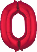 Load image into Gallery viewer, 34&quot; Red Number Balloon