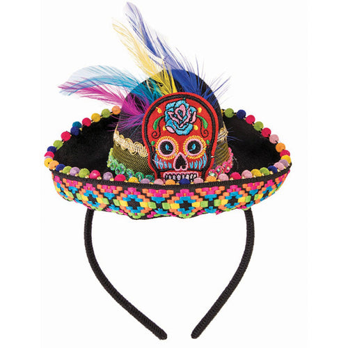 Day of the Dead Mini Hat