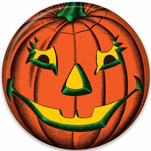 Vintage Halloween Button - Pumpkin