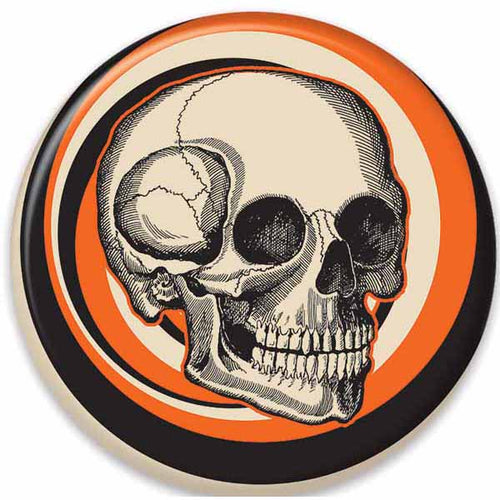 Vintage Halloween Button - Skull