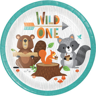 Wild One 1st Bday Dessert Plates