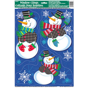 Snowman Window Clings