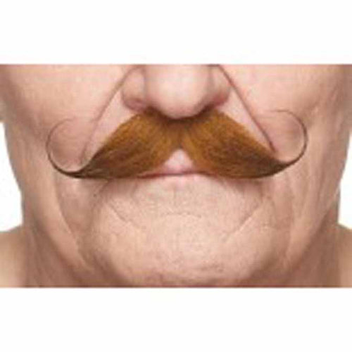 Auburn Curled Moustache