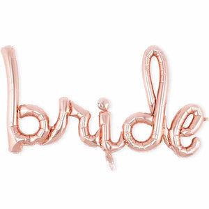 Bride Rose Gold Script Foil