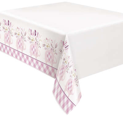 Pink Elephant Table Cover