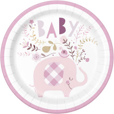 Pink Elephant Dinner Plates