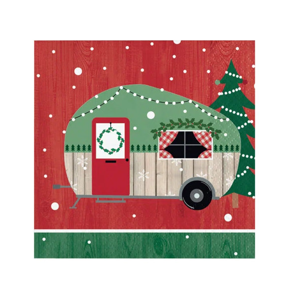 Christmas Camper Beverage Napkins