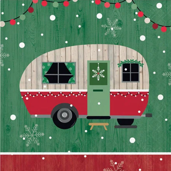 Christmas Camper Luncheon Napkins