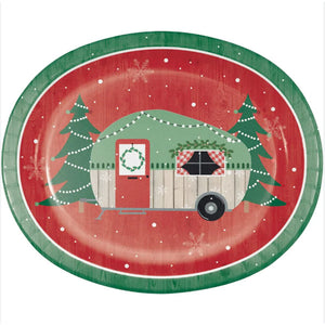 Christmas Camper 12" Platters