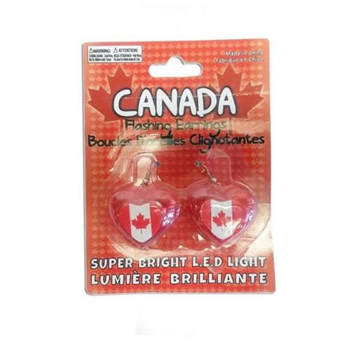 Canada Flag Light-up Earings