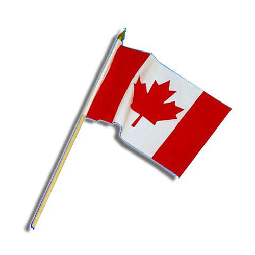 Medium Canada Flag on Stick