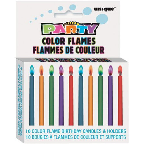 Coloured Flame Candles