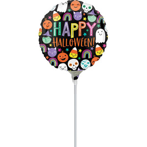 Halloween Faces 9" Microfoil Balloon