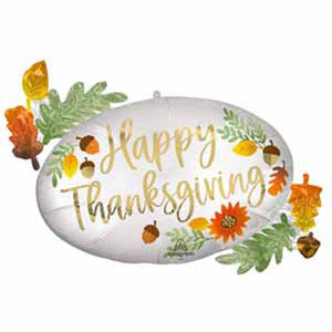 Happy Thanksgiving Marquee 32" Foil Balloon