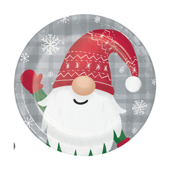 Holiday Gnomes Dessert Plates The Party Place