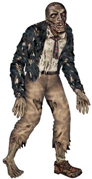 6ft Zombie Boy Cutout