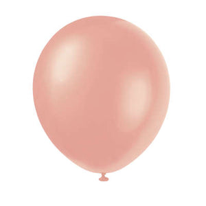 12" Latex Balloons - Rose Gold