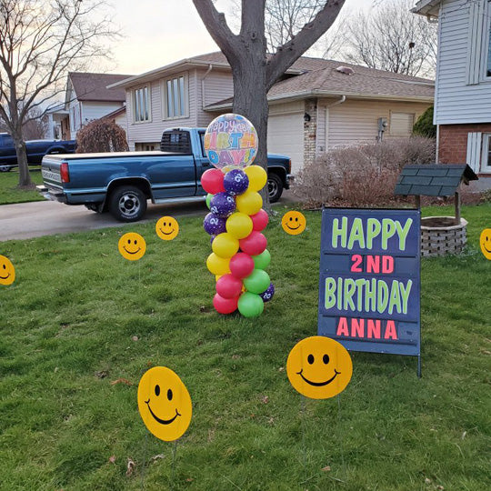Smiley Face Lawn Decor - RENTAL
