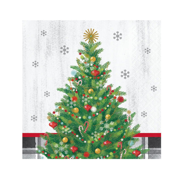 Holiday Tree Beverage Napkins