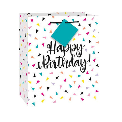 Triangle Birthday Medium Gift Bag